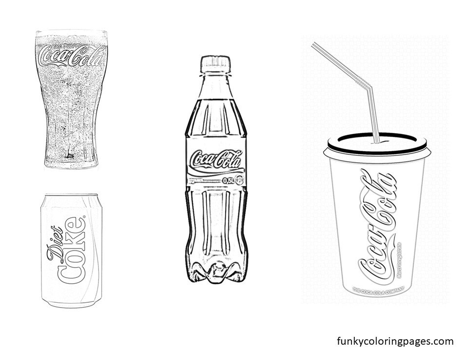 Coca Cola Coloring Pages for Download and Print