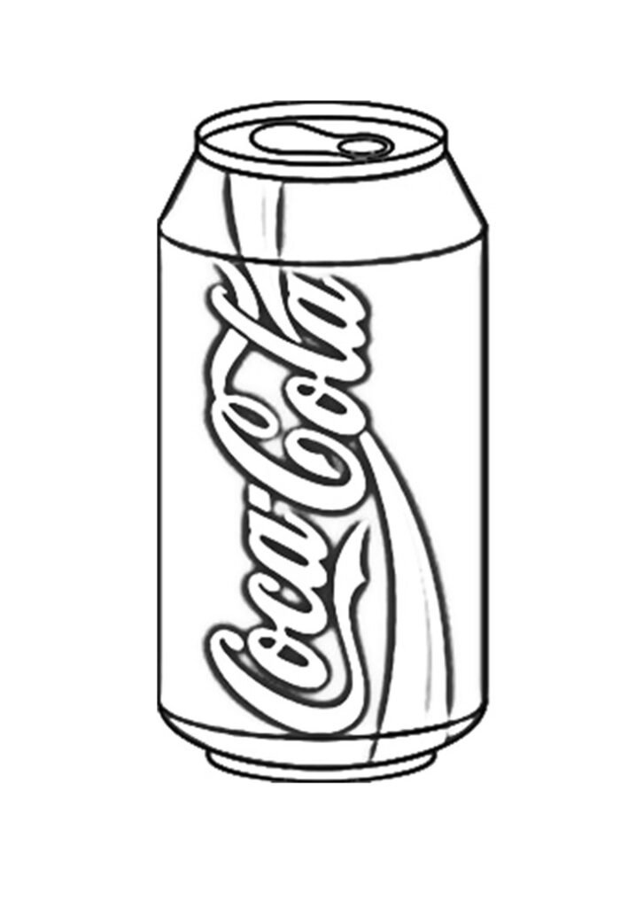 coca cola can coloring pages – 1