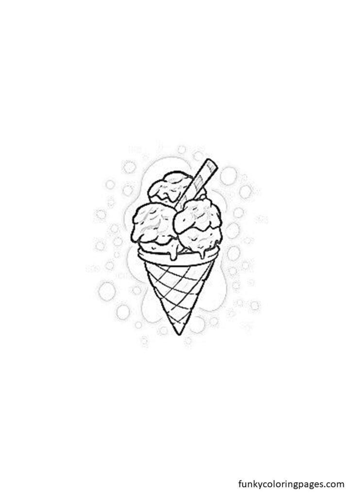 coloring pages ice cream