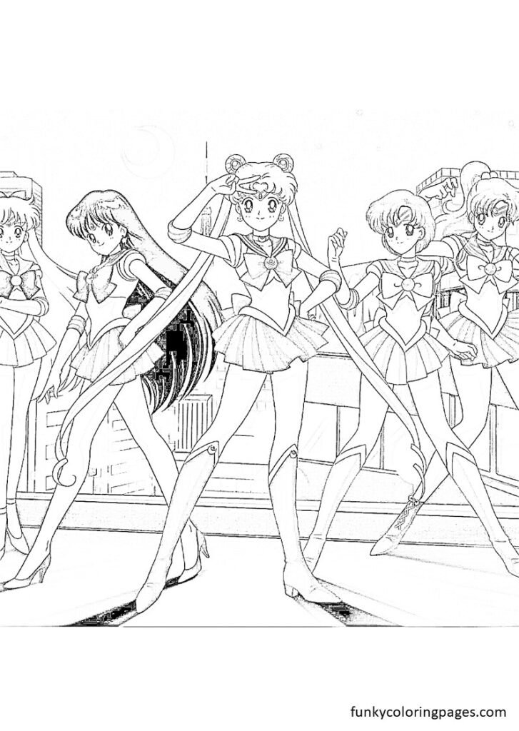 sailor moon coloring pages