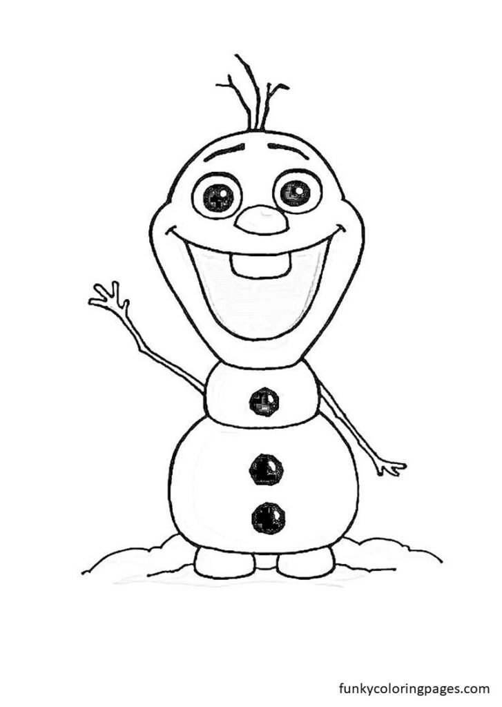 olaf coloring pages free