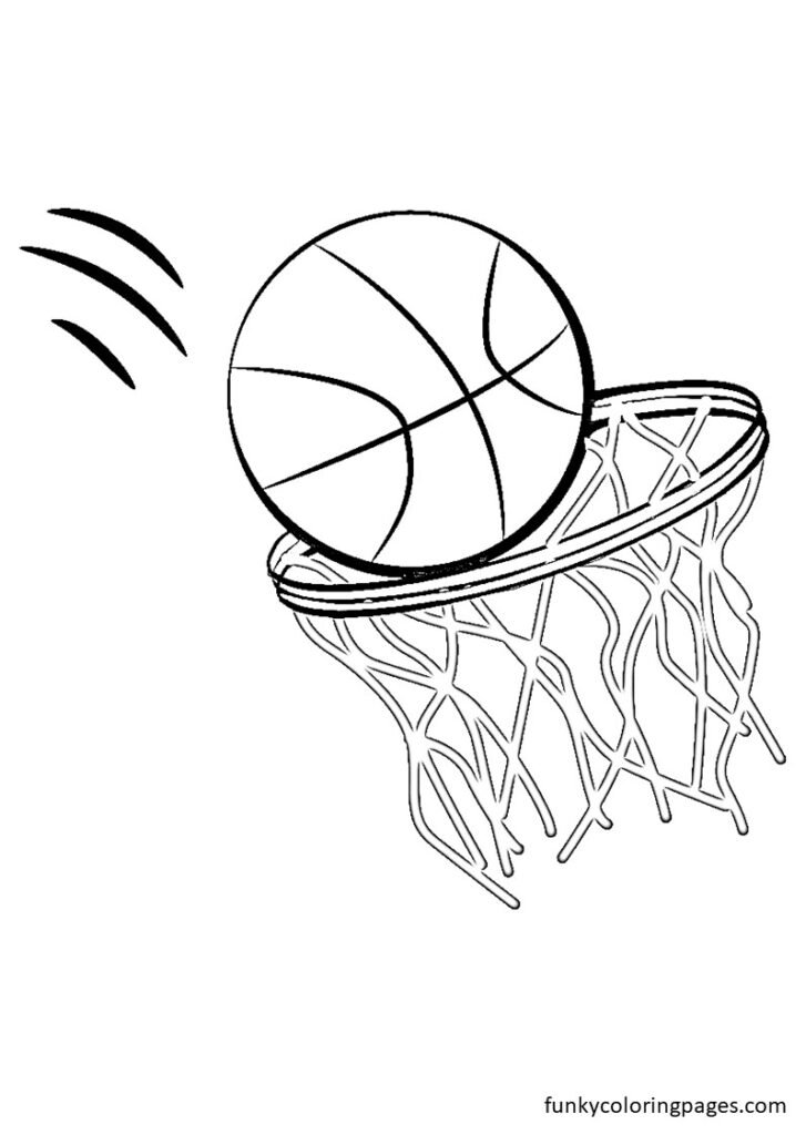 coloring pages of basketball