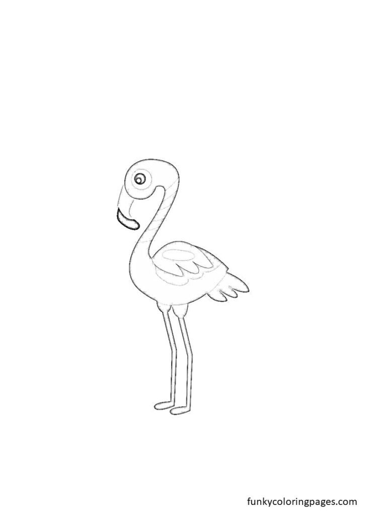 printable flamingo coloring pages