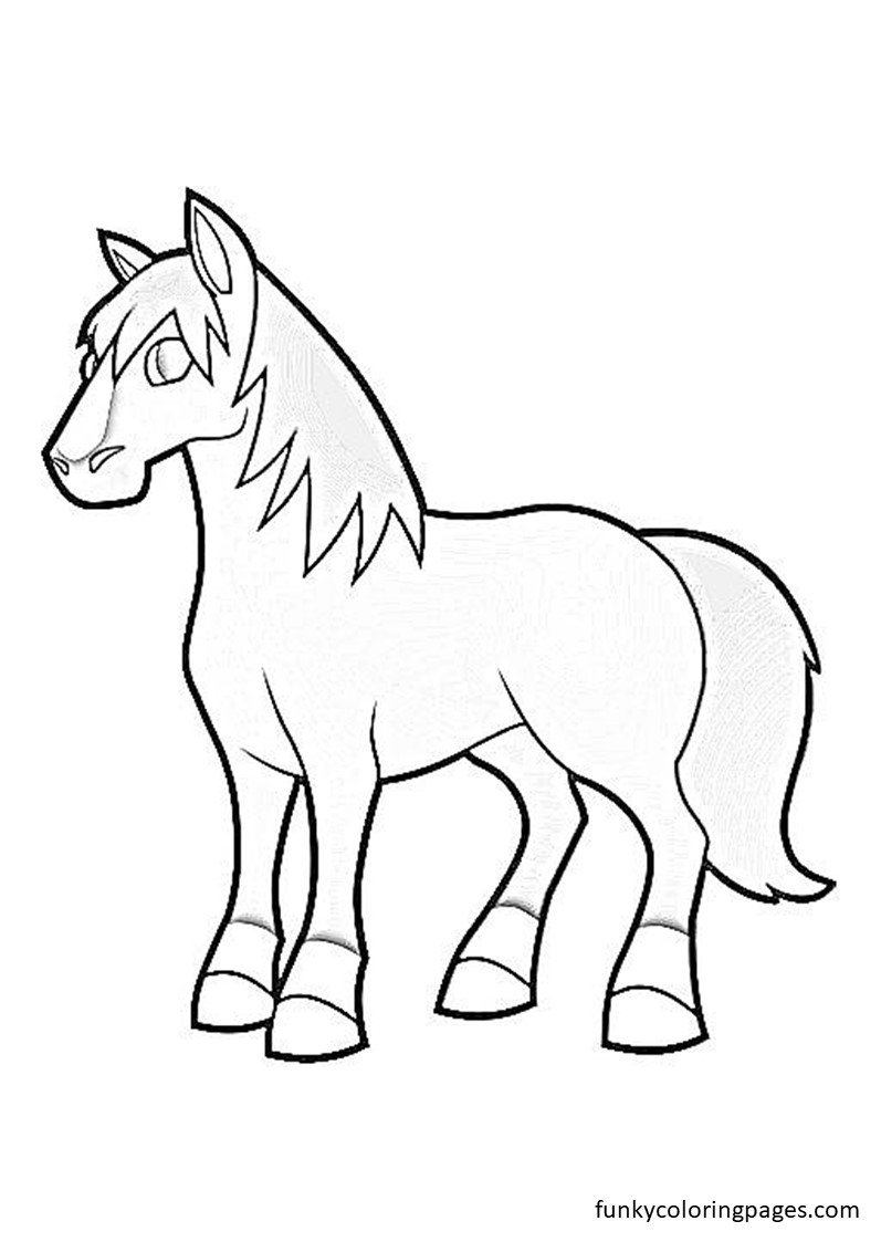 26 Horse Coloring Pages for Download and Print for Free - Funky ...