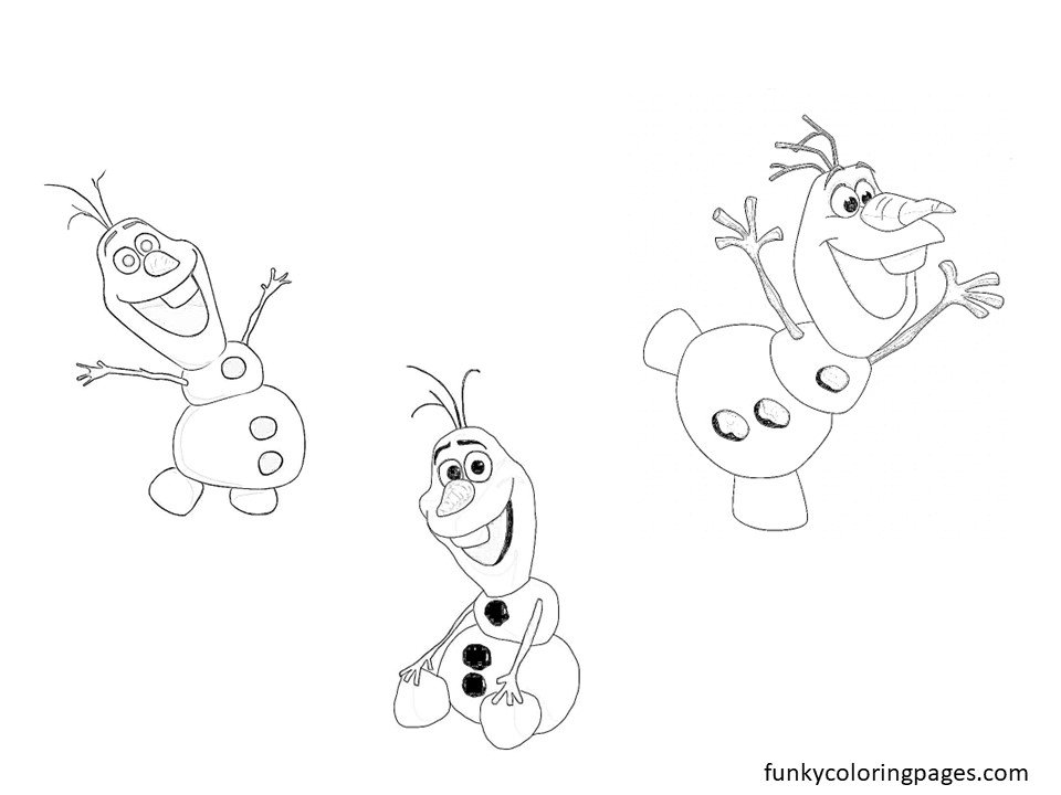 Olaf Coloring Pages for Free Print and Download