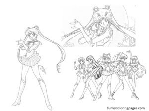 Sailor Moon Coloring Pages for Download and Print